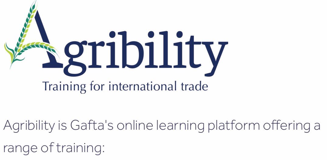 RussianGrainTra's tweet photo. Grain geeks 💕 #Agribility ©️ Gafta’s Agribility 👨🏫 modules usually take around 30 minutes to complete 👩🏫 £50 only per module for Members. Successful students get a certificate 🤓 See https://t.co/W7zWhGEiQn for details or ask @Gaftaworld for more info! https://t.co/mGkpfMKpYW