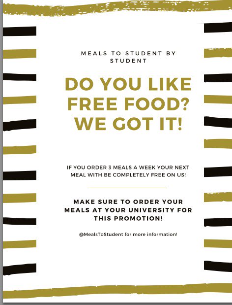 MealsToStudent's tweet photo. DO YOU LIKE FREE FOOD? WE GOT IT! https://t.co/Db2Nb7u93D