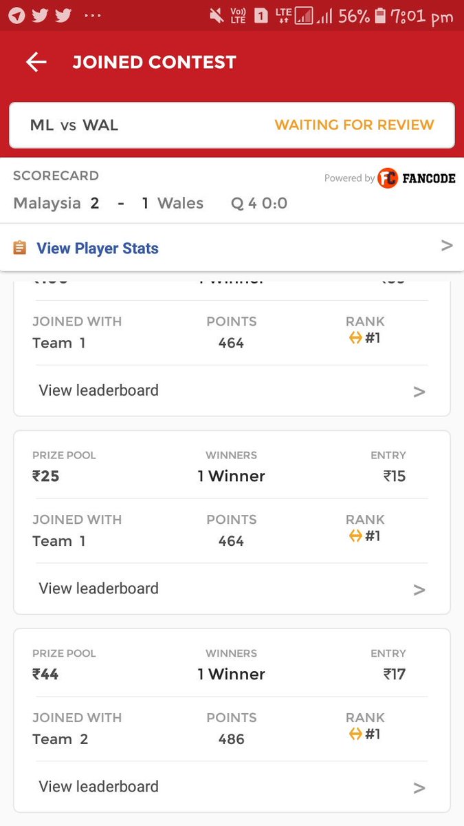sahil10779440's tweet photo. #MlVsWal #Dream11 #dream11hockey #Telegram #joinprime #Team https://t.co/lJufM03dT6