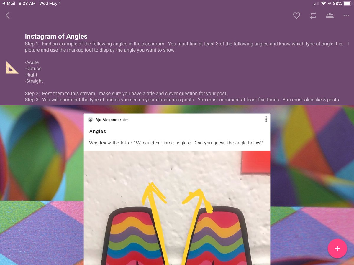Austin_Broncos's tweet photo. Sharing new ways to foster communication in classrooms #Instagram style #angles #techplc #dpvils @EdTechTeacher21 modules https://t.co/G6g63lgwtW