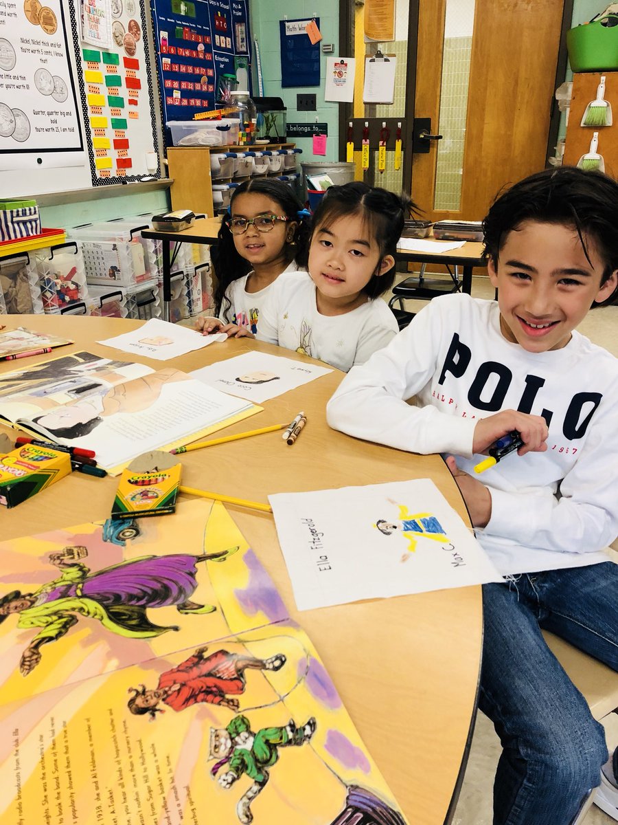 MissNaomiA's tweet photo. First Grade Women In History Quilt Project! Our students are working very hard. Stay tuned! #RubyB #EllaF #CocoChanel #ArtisticExpressions @1stgrademrslund @CoachTeamHansen https://t.co/mTnZ3ff34G