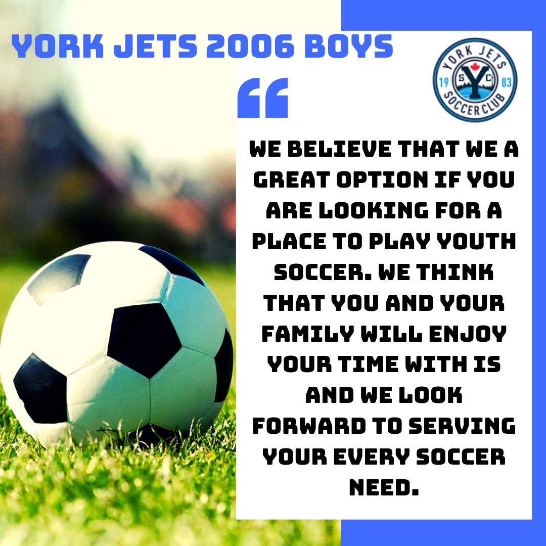 We  believe that we a great option if you are looking for a place to play  youth soccer. We think that you and your family will enjoy your time  with is and we look forward to serving your every soccer need.
#soccer #bhfyp #YorkJetsSC #YorkJetsSoccerClub #YJSC #TorontoSoccer