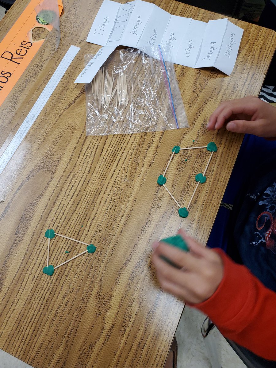Making polygons with clay and toothpicks to help us remember their names!  #math #geometry #mathisfun #handsonlearning