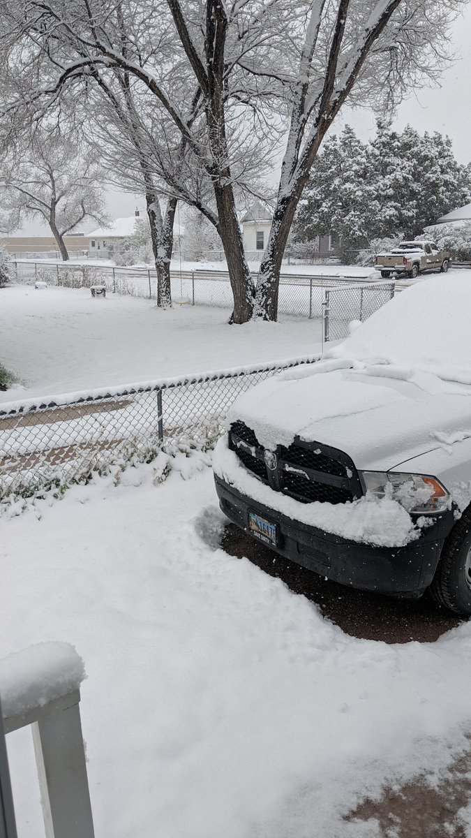 For the love of all that is flat!  I'm getting tired of the white stuff.  It's May 1st snow showers.