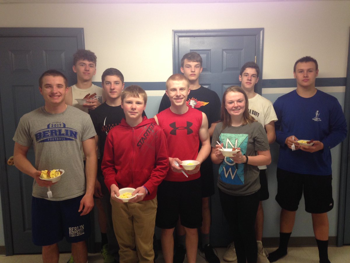 How do you reward the athletes who are in the weight room at 6:30 AM? With some high protein Bacon &amp; Eggs.