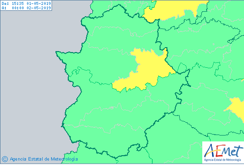 JuntaEx112's tweet photo. #AVISO #AEMET #FMA #TORMENTAS CENTRO 112 activa #Alerta NIVEL AMARILLO en VILLUERCAS-MONTANCHEZ Desde 15:00 HORAS DEL 01/05/2019 a 20:00 HORAS DEL 01/05/2019 https://t.co/avfdENFXCC