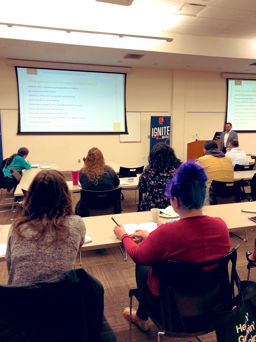 43North_'s tweet photo. A huge thank you to @PetePetrella at @MyViaduct for hosting todayโs #IgniteBuffalo workshop about how to build the right team and hire for culture fit!
#hiring #smallbiz https://t.co/65xPrBRw5o