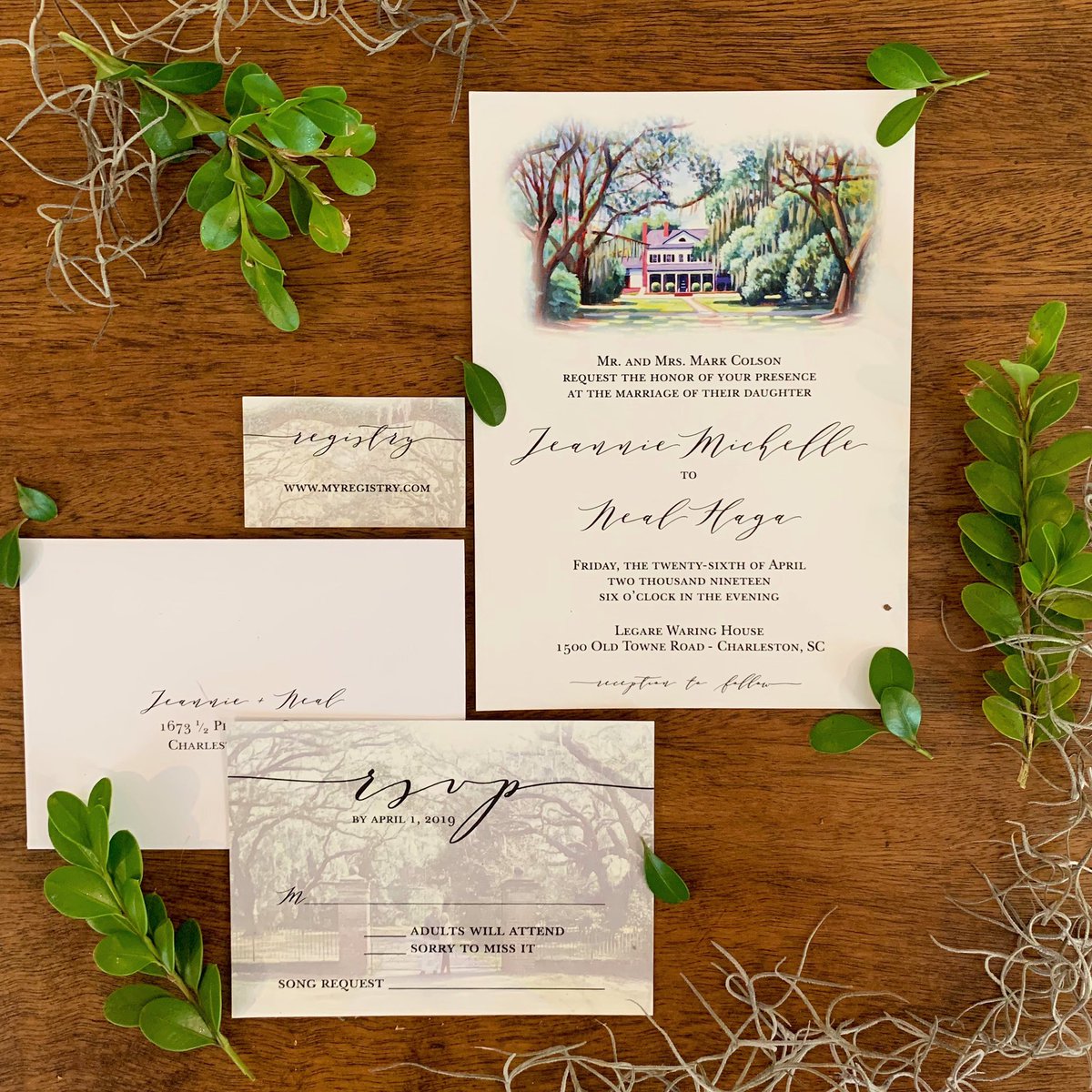 Jeannie and Neal’s wedding was beautiful this past weekend! We had such a great time designing these invites and RSVP’s for them. Contact us for any of your design or custom print needs!