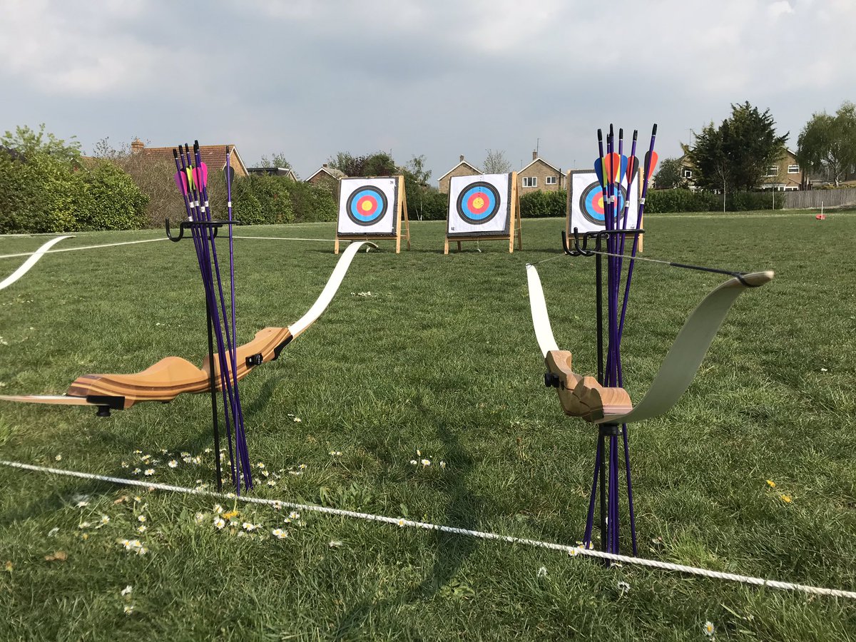 All set to introduce another eager group of youngsters to this brilliant sport #lovearchery @archerygb