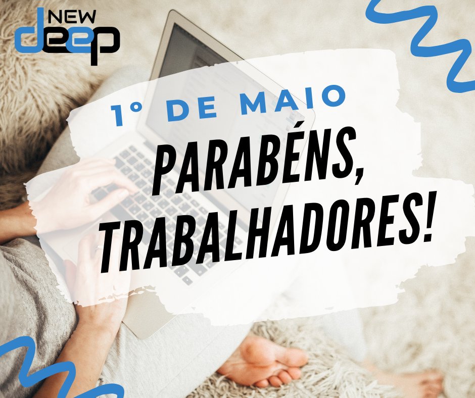 newdeepservicos's tweet photo. Todo trabalho honesto sustenta, honra e dignifica o ser humano.
Feliz dia do Trabalho!
#DiaDoTrabalho #DiaDoTrabalhador #1deMaio #NewDeep #ConhecimentoEaNossaMateriaPrima #VemParaNewDeep https://t.co/3EPv8JjCx6