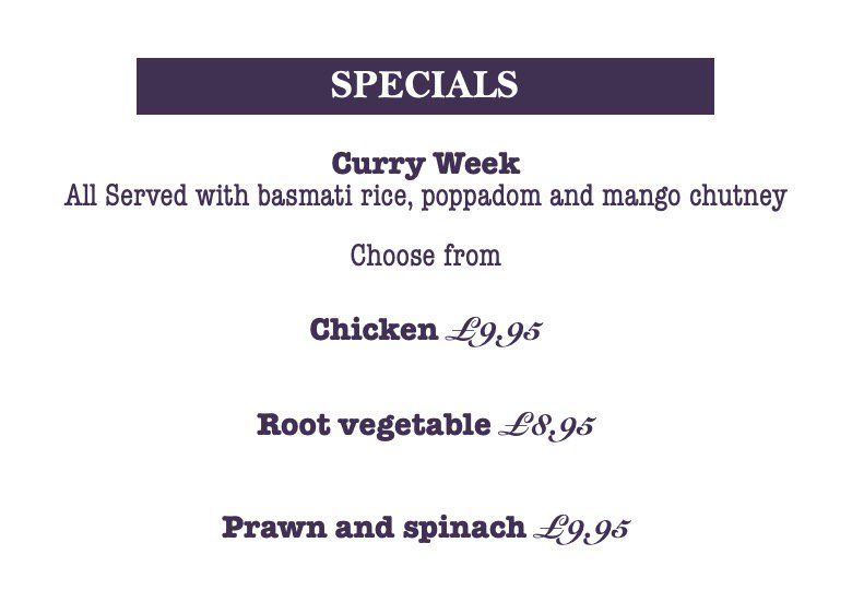 Happy #HumpDay 🐫... Mid week treat? We've got you covered! It's CURRY WEEK! 😋#AlmaArms #Uckfield #CurryWeek #CurryLovers #Food