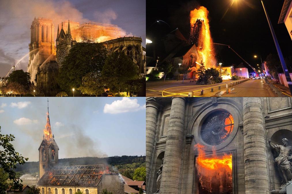 Des lardons devant une mosquée et on retrouve un coupable en moins de 24 heures. En revanche, les incendies et profanations de lieux de culte chrétiens semblent être visiblement devenus les affaires avec les taux d'élucidation les plus faibles qui soient. #NotreDame