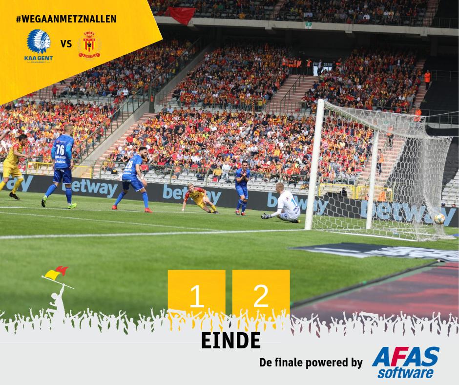 kvmechelen's tweet image. KV WINT DE BEKER!!!! KV is naast kampioen in 1B ook bekerwinnaar.💛❤️ #gntkvm #crokycup