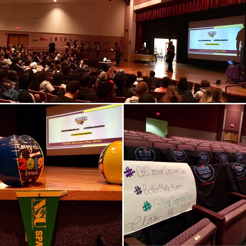 ctrisenetwork's tweet image. The first #CollegeSigningDay in the RISE Network is today's #CHSDecisionDay at Career High School, held in partnership with New Haven's @HHYEP_! Congratulations to all of the seniors headed off to amazing colleges, careers, and service in the military. What a celebration!