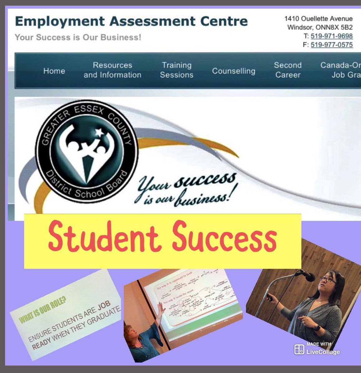 gecdsbss's tweet photo. Grade 7-12 Teachers hearing from GECDSB Employment Assessment Centre staff about how we can help our graduating students and their families with employment. The EAC is open to the public and has services in the city and county. 😃✅
@gecdsbpro @vickihouston66 #pathwaysplanning https://t.co/MN0lcYzwZW