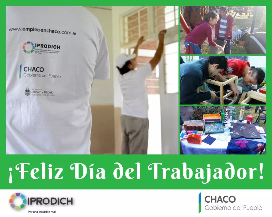 IPRODICH's tweet photo. ♿️Feliz #DíaDelTrabajador
👨💻👩💻👷♂️👷♀️💪😊En esta importante jornada, destacamos a los #ChaqueñosConDiscapacidad que han logrado realizar exitosamente distintos #EntrenamientosLaborales en el sector público y privado mediante el #ProgramaPROMOVER que impulsamos... https://t.co/JQ7AkUqQlo