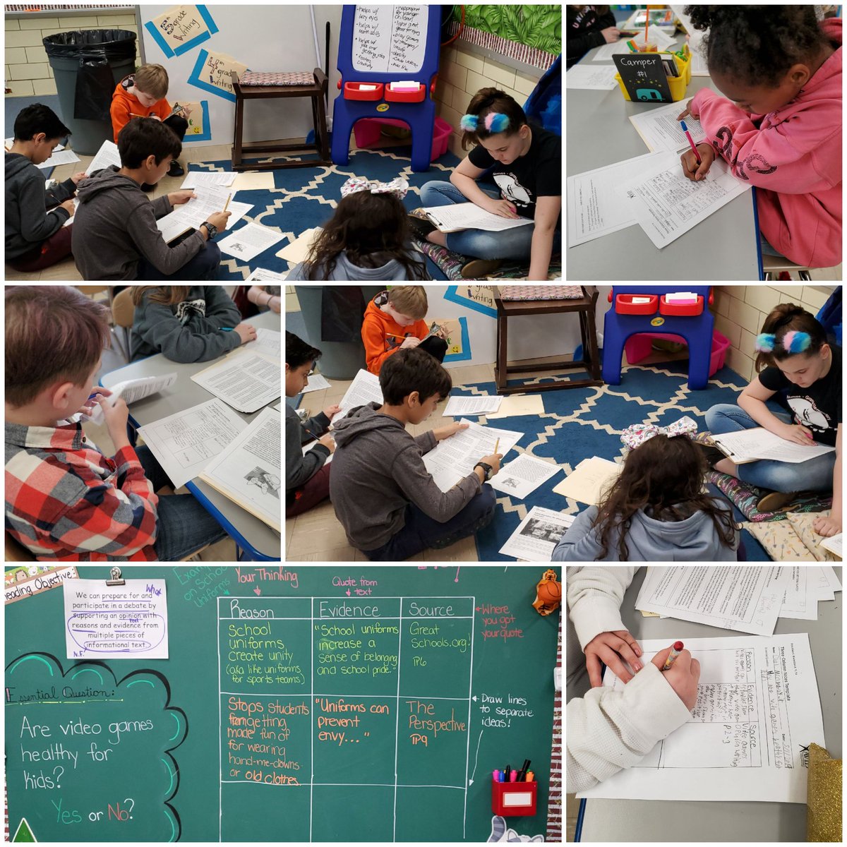 Grange5th's tweet photo. Students loved using the  AVID Three Column Notes Template to organize their reason, evidence, and sources for the over all essential question of: Are Video Games Healthy for Kids?

I can't wait for the debate next week!

#AVID 
@GrangeES 
@HRCWooldridge https://t.co/bsgnn51KCX