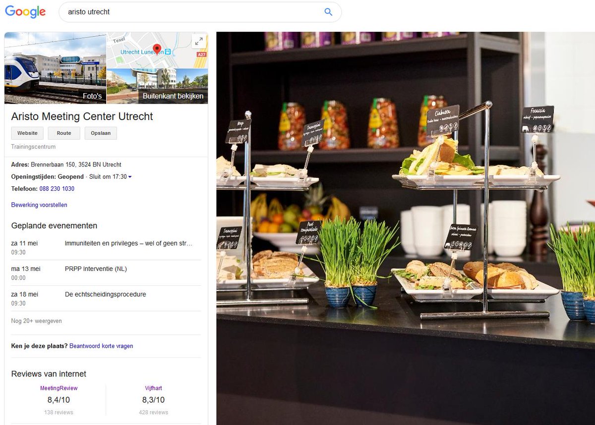 Onlinerepman's tweet photo. Nog geen gastervaringen bij je Google vermelding? Gemiste kans! 

Lees het blog van MeetingReview hier: https://t.co/Uax8jYjzAo

#reviews #onlinereputatiemanagement #vergaderlocatie #meetings #events_NL #eventprofsnl https://t.co/PZspydtYsS