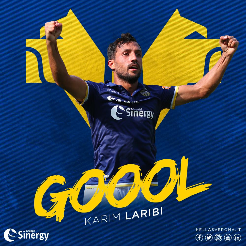 HellasVeronaFC's tweet photo. 🔴 #VERLIV 2-3
25' st GOOL! Laribi corre sulla destra, ruba palla all'avversario e con il pallonetto supera Zima da posizione molto defilata! https://t.co/ExvyYSIebw