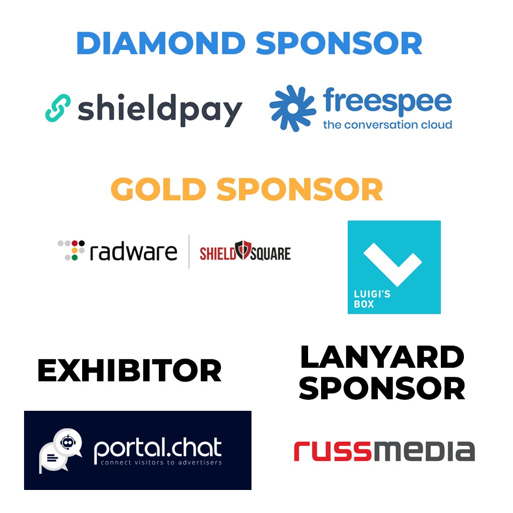 dma_association's tweet photo. We're saying thanks to our diamond sponsors Shieldpay and Freespee, gold sponsors Radware ShieldSquare and Luigi's Box, to our exhibitor https://t.co/2Ta1KZuOdG and our lanyard sponsor Russmedia.
#ICMAconference #onlinemarketplaces #classifieds https://t.co/92JF4DaWMU