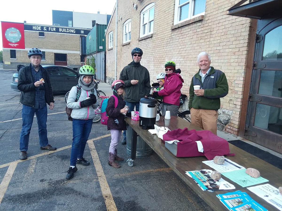 provocouncil's tweet photo. The Startup Building was stop 3 for Councilor @ProvoDave this morning. Learn more about this historic building and what it is used for now: https://t.co/0PiYqLNX0P #ProvoBikeDay https://t.co/j8hRwKxtnS