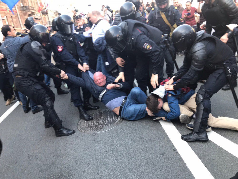 На першотравневих акціях у Росії затримали 124 особи - Цензор.НЕТ 6687