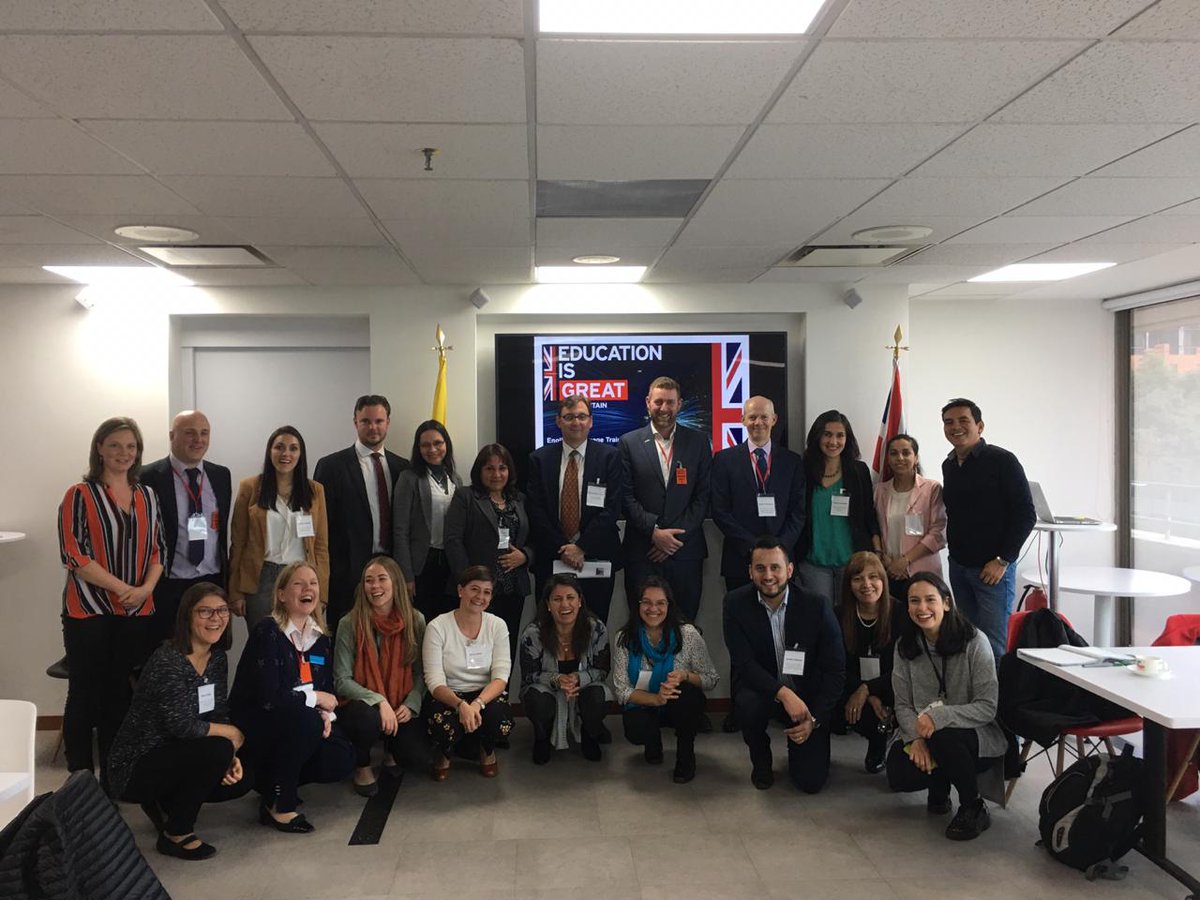 UKinColombia's tweet photo. #EducationIsGREAT | This week #DITCol welcomed a delegation of English Language Training
specialists to Colombia to explore collaboration with key education stakeholders, including
universities, schools and government institutions. https://t.co/Fra47eWHDM