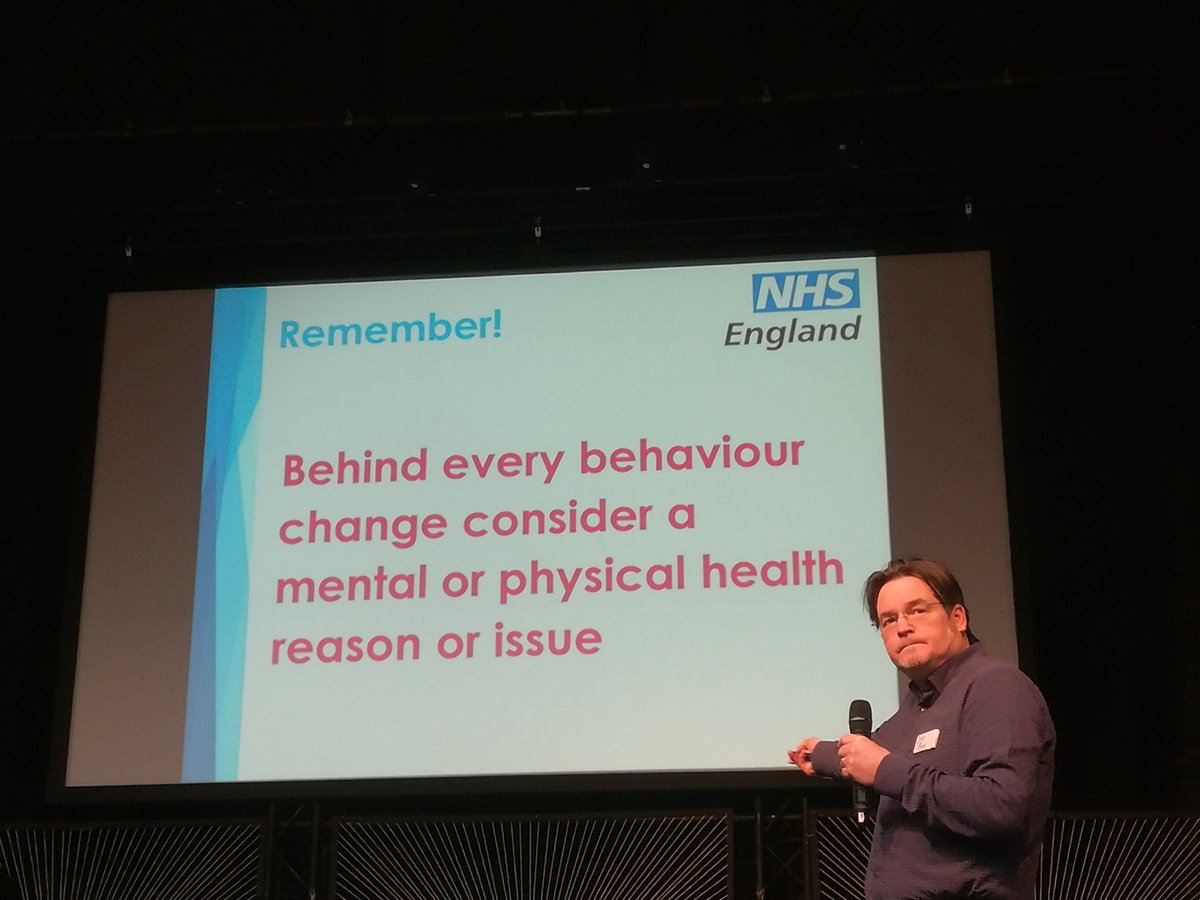 ALL behaviour is a form of communication! Sometimes you just need to allow time to work out what is being communicated. #knowyourpatient #knowthehistory
#listen #diagnosticovershadowing #reasonableadjustments #communication #healthyhappysafe @OpeningDoorsLD @NCHC_NHS