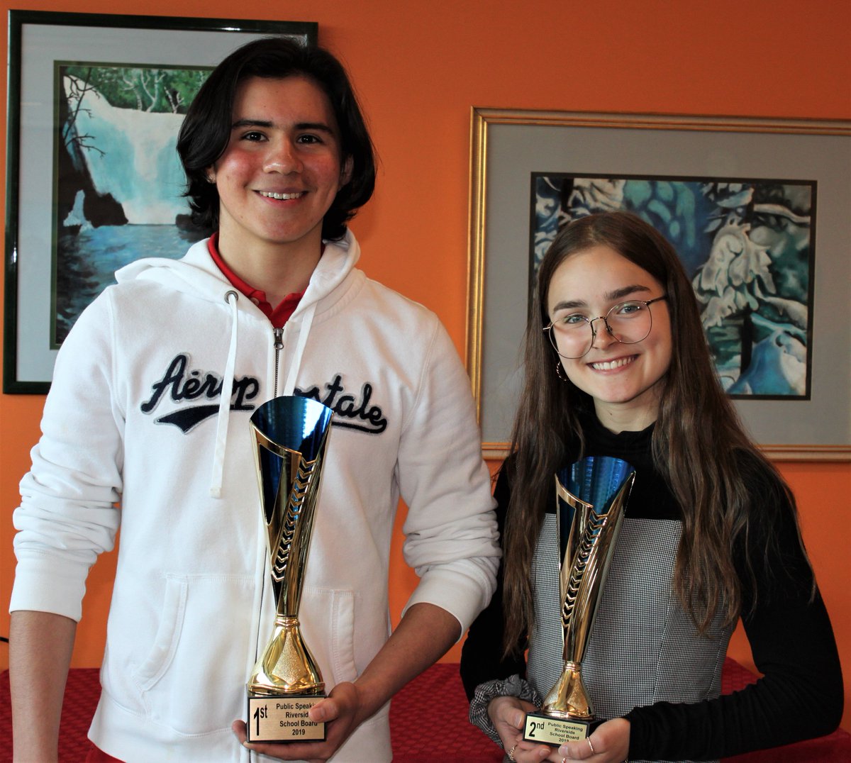 CSRiversideSB's tweet photo. Riverside School Board Public Speaking Semi-Finals took place at the Board on April 23, 2019, and was a resounding success!  Students presented interesting speeches and the competition was really engaging. Congratulations to the High School  participants;  job well done! #success https://t.co/cLMaop930o