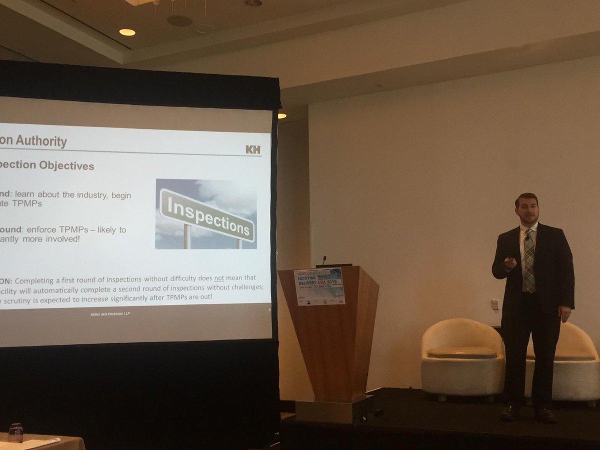 Keller and Heckman’s Daniel Rubenstein is talking on the FDA. Asking the question, are you prepared? #NDUS19