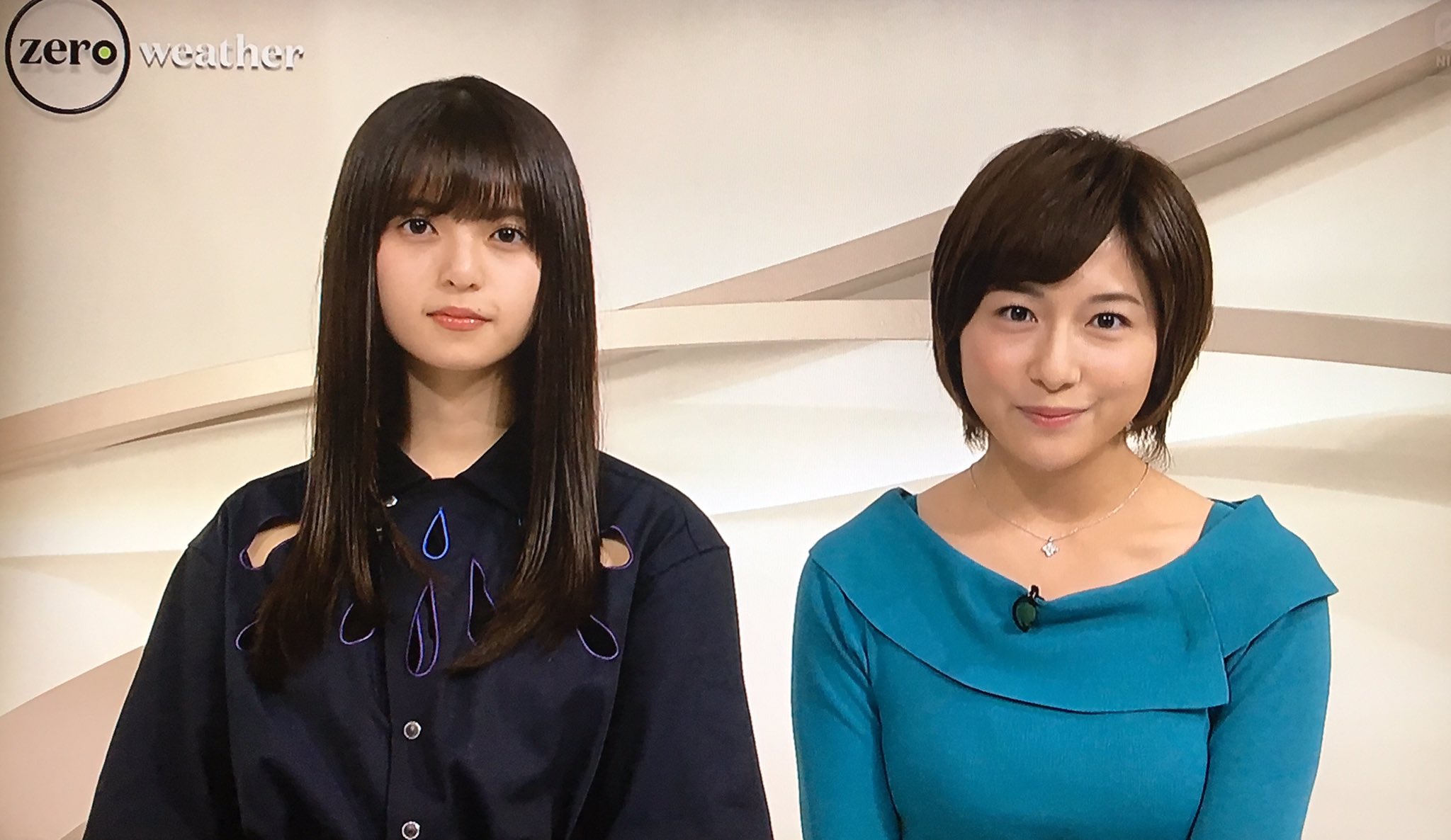 Mat 乃木坂46 斎藤飛鳥 所々で振られた時の飛鳥ちゃんのコメント一つ一つが的確かつシャープ こんなところがnews Zeroスタッフや有働キャスターから推される理由カナ と思っていたら 飛鳥ちゃん れなりんコンビのお天気コーナーキターーーーー 斎藤