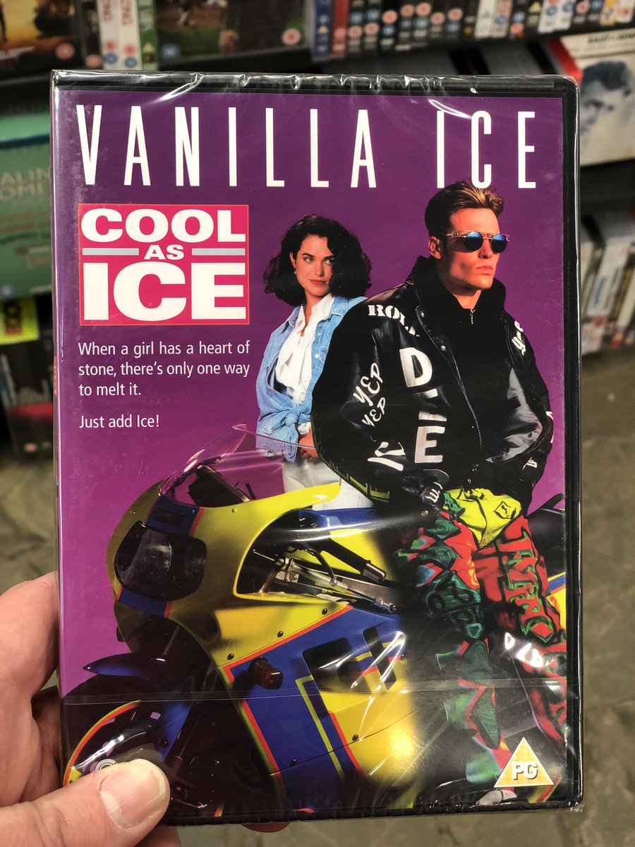 hmvNewcastle's tweet photo. When you think it was just going to be a regular day &amp; then this 💎 comes in!! Only £5.99 on DVD &amp; in our 2for£10 offer. Great soundtrack. Beautiful superbikes &amp; #RobVanWinkle himself
@vanillaice #VanillaIce #NaomiCampbell #BobbieBrown #KristinMinter #GulityPleasure #CoolAsIce https://t.co/prGX35sgmI