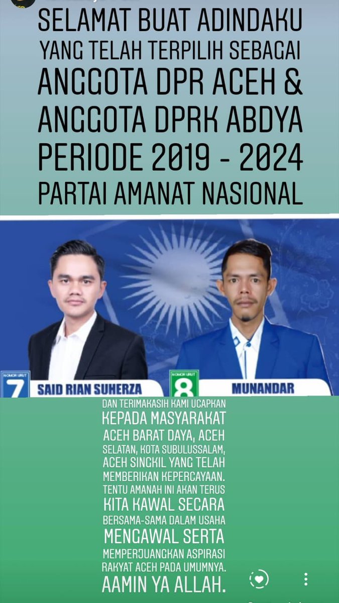 Wilayah abdya semoga amanah