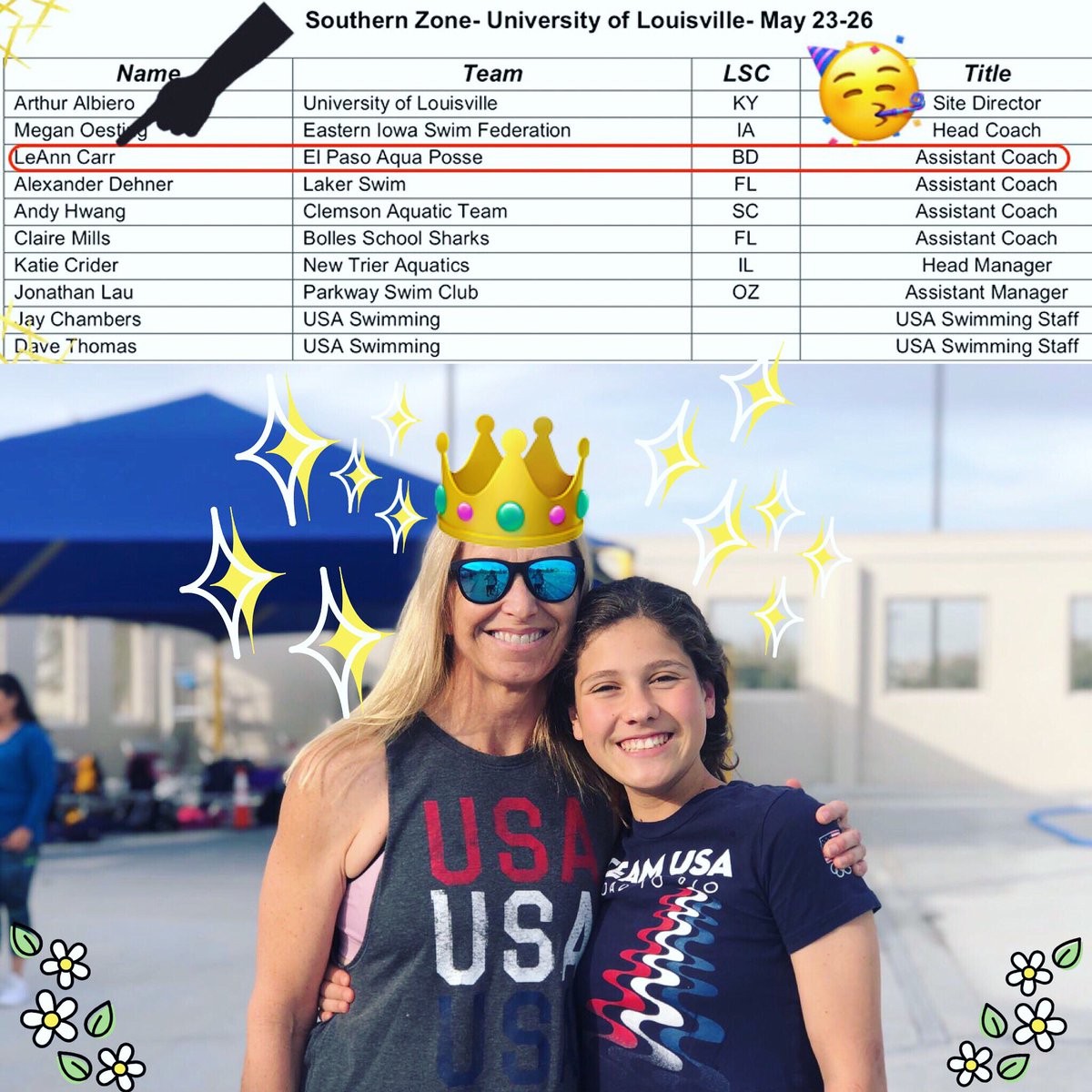 😵OMG YOU GUYS 👀 who was chosen to be an Assistant Coach at the @usaswimming #southernzoneselectcamp at the end of May!! We couldn’t be more proud to call Coach LeAnn our own. #congratulations🎉 and show ‘em how we do down in #elpaso! #epapstrong #elpasoproud #workhard #goplaces