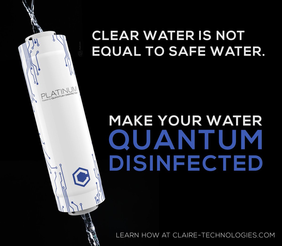 clairetech's tweet photo. The alternative to chemical chlorination and energy consuming UV is Quantum Disinfection™ from Claire Technologies https://t.co/If4KPfZ8Dq