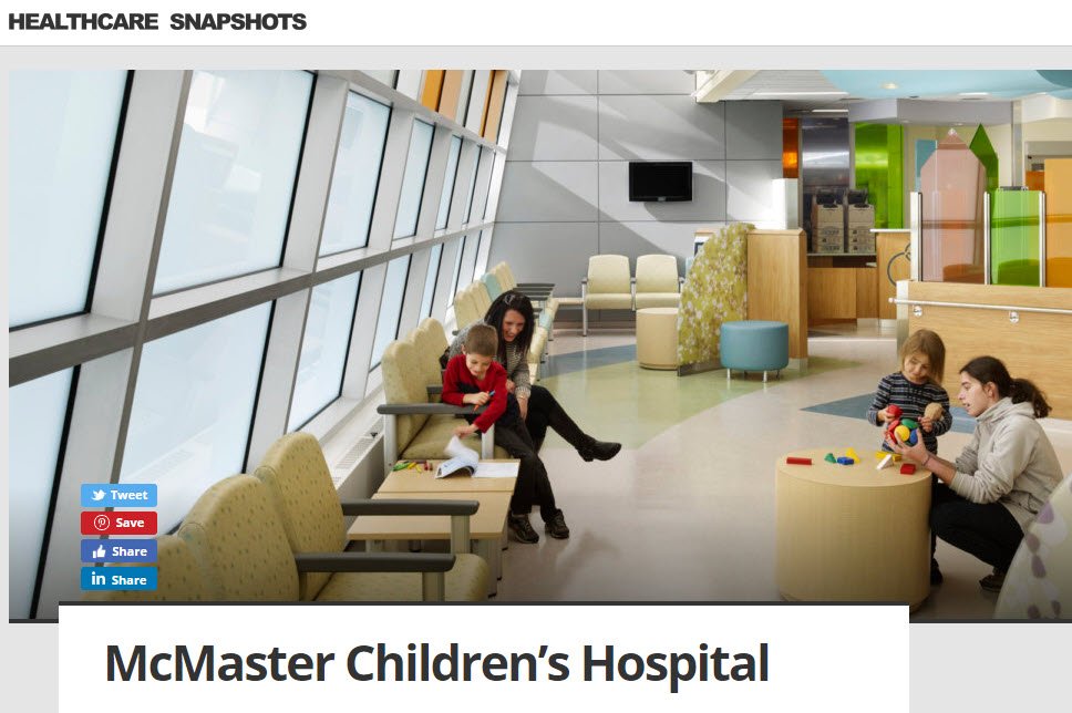 philcrompton's tweet photo. Healthcare Snapshots (@hcsnapshots) recently featured McMaster Children's Hospital designed by @ParkinArch |
#healthcare #hospitaldesign #healthsciencecenter
https://t.co/AxVxjgV2Vw https://t.co/h1oTKbeib8
