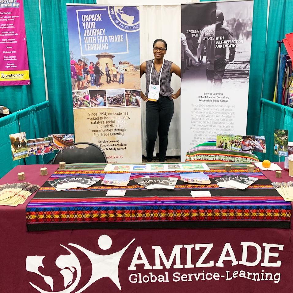 AmizadeGSL's tweet photo. The Amizade team is ready to connect at @TEAMBOOSTโs Conference in California. ๐๐พ Come and join us for a chat on #FairTradeLearning and to learn how weโre engaging youth in global experiences around the world. #globaled https://t.co/heR4wqhpLV