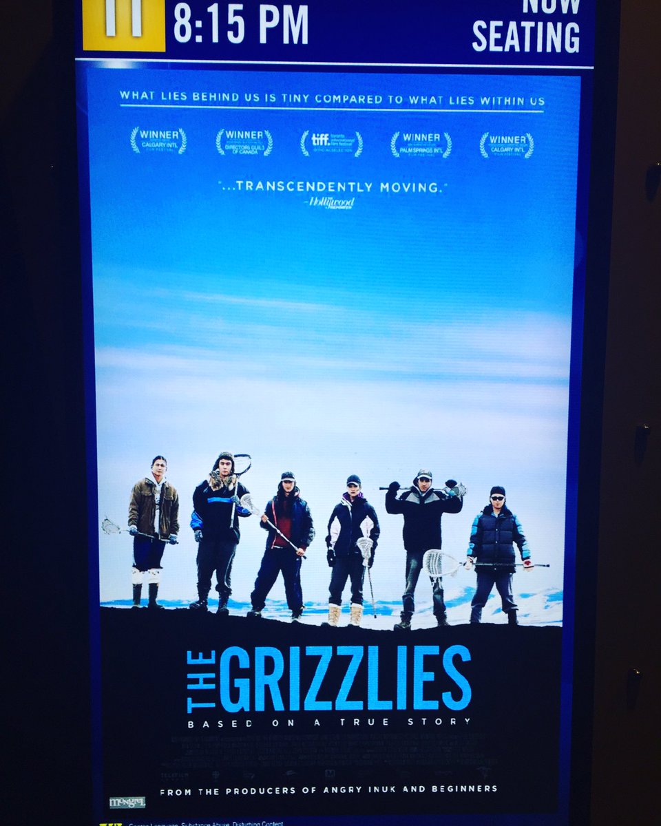If you are a high school educator in #Canada this movie should be a class trip. It’s powerful, funny, deep, educational and eye opening. #thegrizzliesmovie #canadiannorth #culture #lacrosse #supportcanadianfilms #itsagoodfuckingmovie