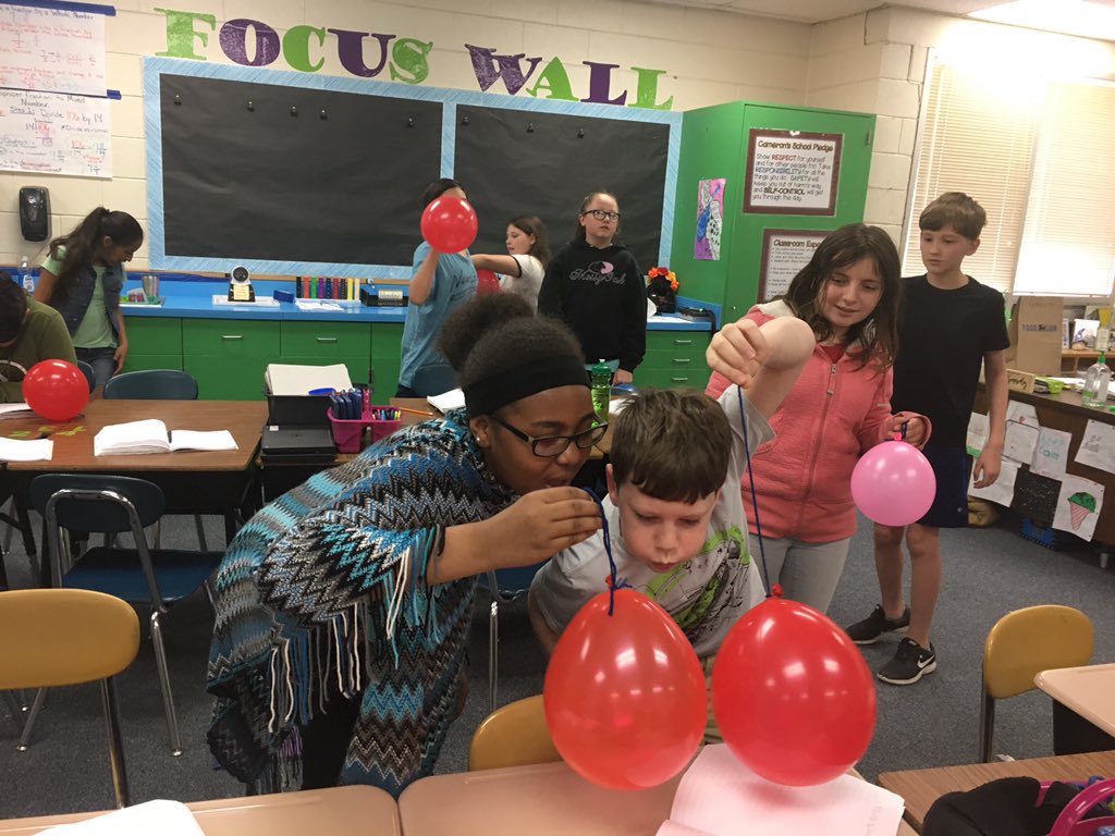 APKennedyUPHS's tweet photo. Exploring the effect of low pressure and high pressure by modeling with balloons..... bringing Science to life...#camscotsproud https://t.co/LdAWexbzNj