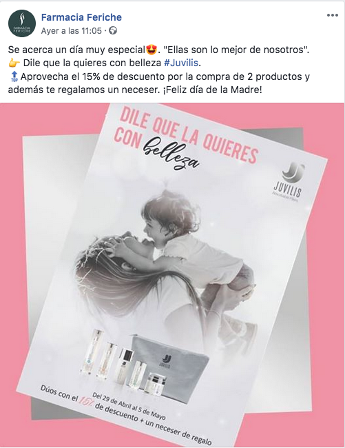 juvilis's tweet photo. Muchas gracias a Fcia Feriche ubicada en pleno centro de Barcelona por tan bonito post! @farmaciaferiche #DiaDeLaMadre #RegalaBelleza #RegalaJuvilisCosmetics #RegalaJuventud #LineaFacialAntiedad #CuidaTuPiel #InnovaciónCosmética #AbsorbableFillers https://t.co/wNopiWEDCW