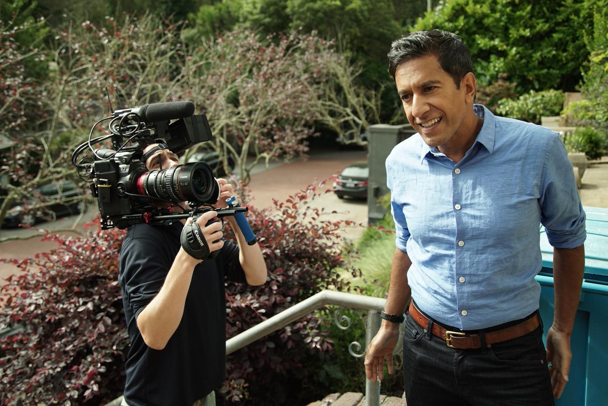 CanonUSApro's tweet photo. Director of Photography @DanLIVIN follows @drsanjaygupta quest to discover the link between the CDC’s reports of declining life expectancy and an increasingly stressed America for the @HBO Doc #OneNationUnderStress. #blowbackproductions #CapturedWithCanon #EOSC300MarkII https://t.co/oj9XtnL3n5