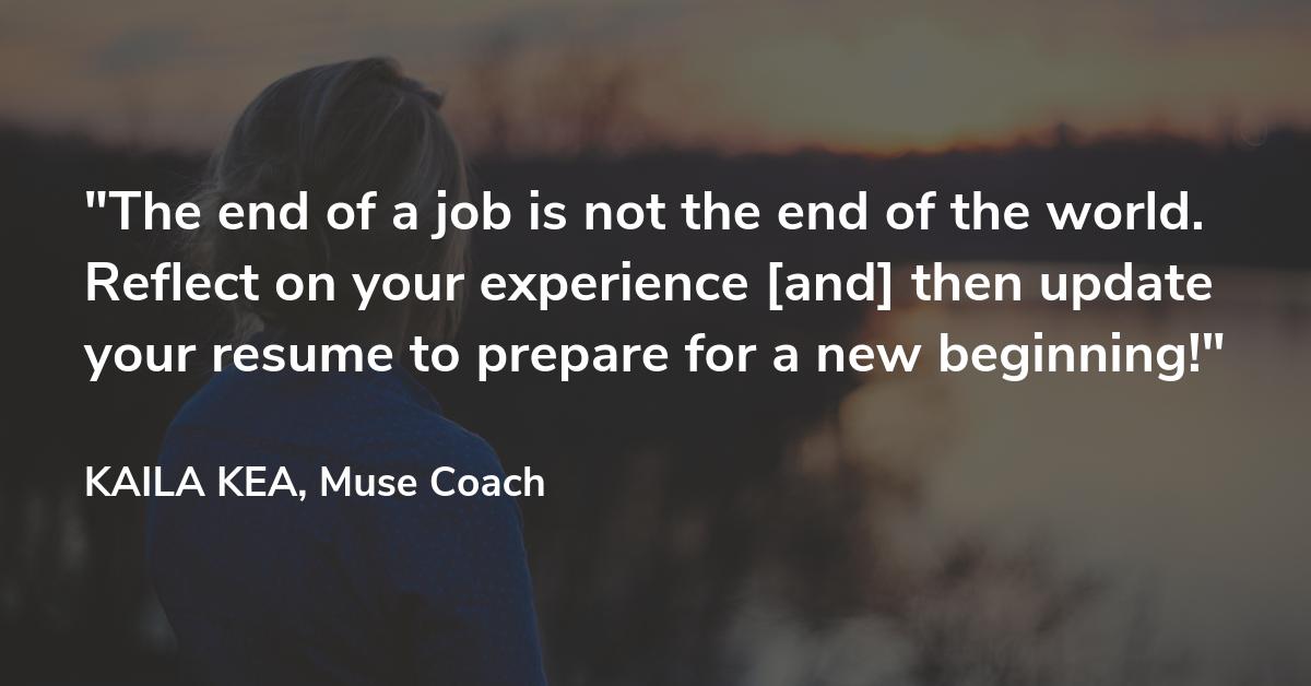 TheMuse's tweet photo. We repeat: It's not the end of the world. Learn more about connecting with Muse Coach Kaila Kea: https://t.co/Fg0UNTSIK9 https://t.co/ovoeFpKuff