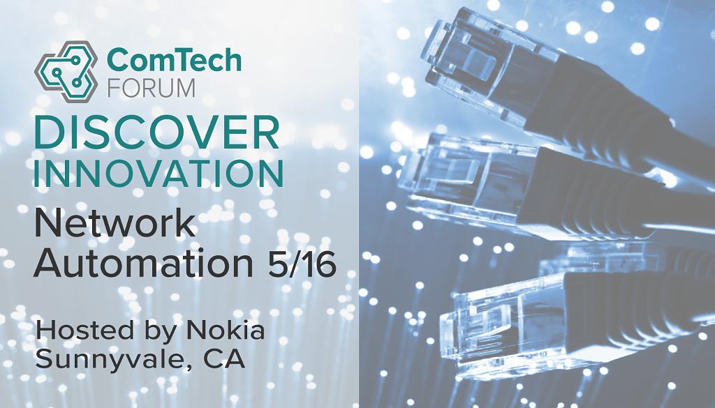 NVIDIAAI's tweet photo. Join @nvidia at the #ComTechForum on 5/16 at @nokia to learn about emerging solutions and opportunities in the next phase of #NetworkAutomation. Register here: https://t.co/N0FJ8PQVnk https://t.co/sb5q7E0LwB