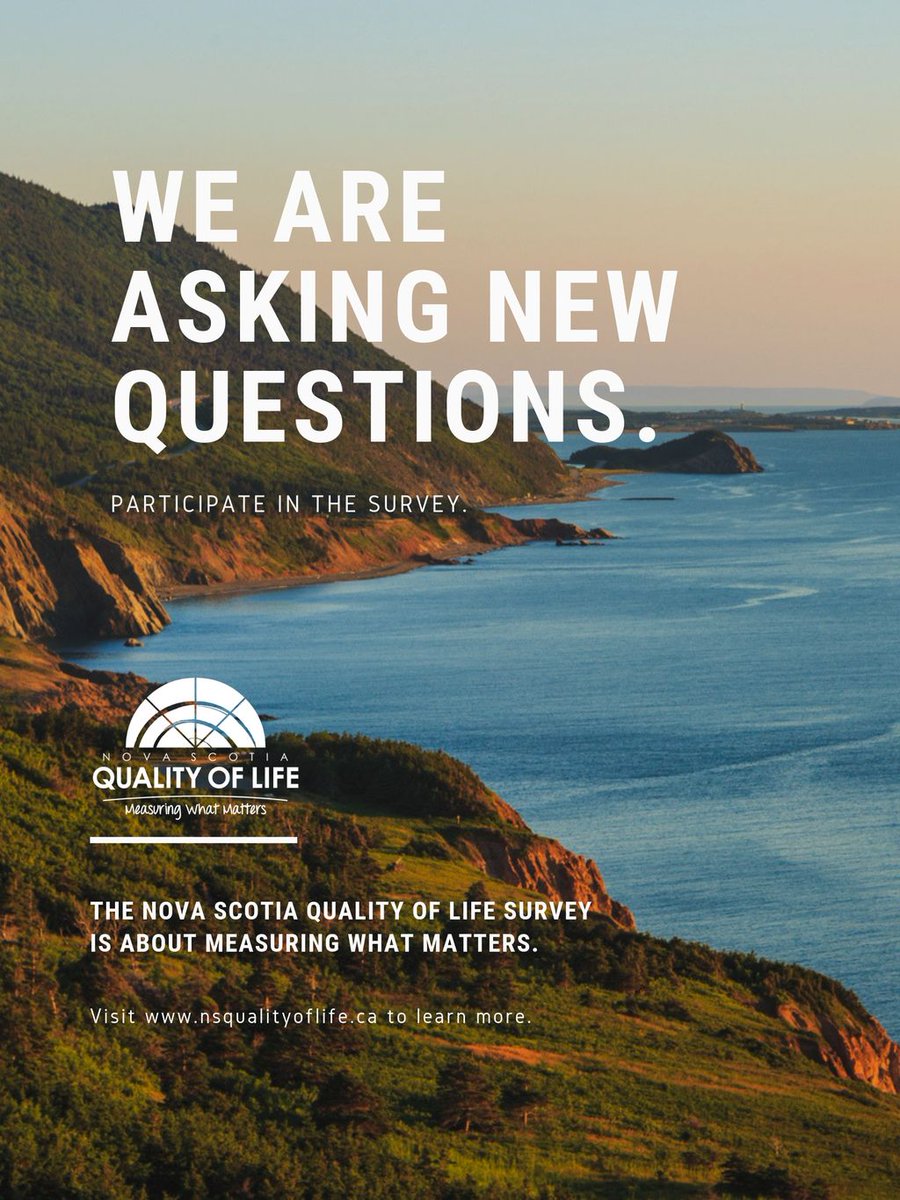 Western_REN's tweet photo. Canada is one of the highest ranking countries for quality of life. And quality of life in NS is even higher than the Canadian average. What does quality of life means to you? #fillitout #dontthrowitout #measuringwhatmatters https://t.co/orW2plDfsU https://t.co/czyNgrM3WM