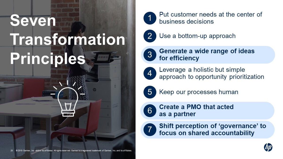 7 Transformation Principles. Thanks #GartnerMKTG and ⁦<a href="/michaeltmccune/">Michael T McCune 梅健明</a>⁩ for the opportunity to present our work on beating the odds of successful #DigitalTransformation. #marketing #business #GrowthMindset