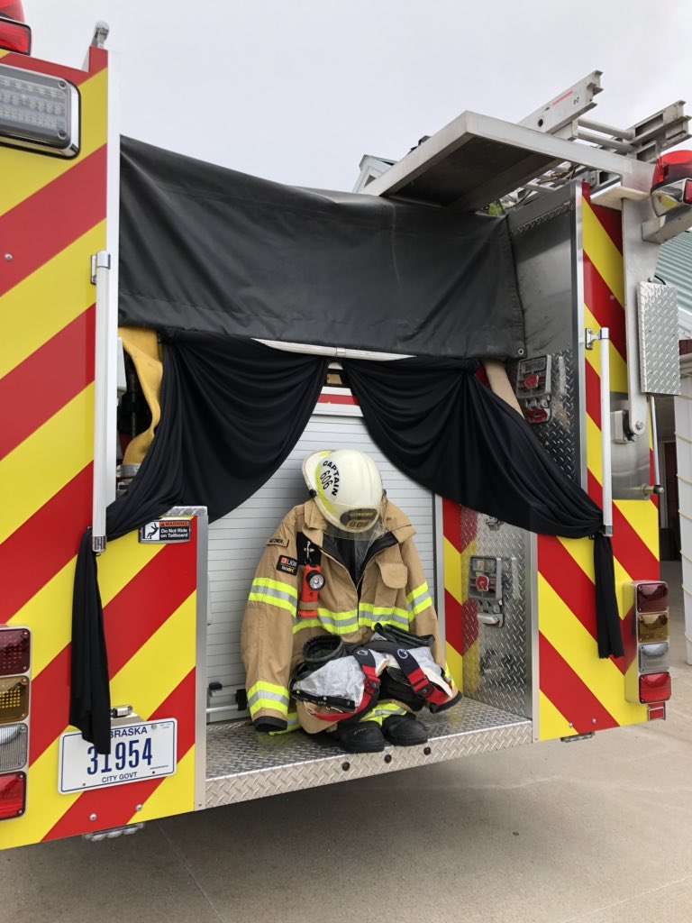 KelseyDickeson's tweet photo. Hero. Loyal. Respected. Friend. Father. Husband. These are just some of the words people use to describe Capt. Jim Matzner, who worked with the York Fire Dept. He died unexpectedly on Friday. His funeral was today, and now friends and family remember his legacy @KSNBLocal4 https://t.co/V5LMP9E0vP