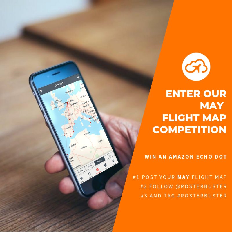 RosterBuster's tweet image. It's time to enter our May Flight Map Competition! This month you can win an Amazon Echo Dot! ✈️🗺️
.
.
#1 Post your May Flight Map
#2 Make sure you're following us
#3 Tag #rosterbuster 
.
.
.
#rosterbuster #flightmap #pilotlife #crewlife #aviation