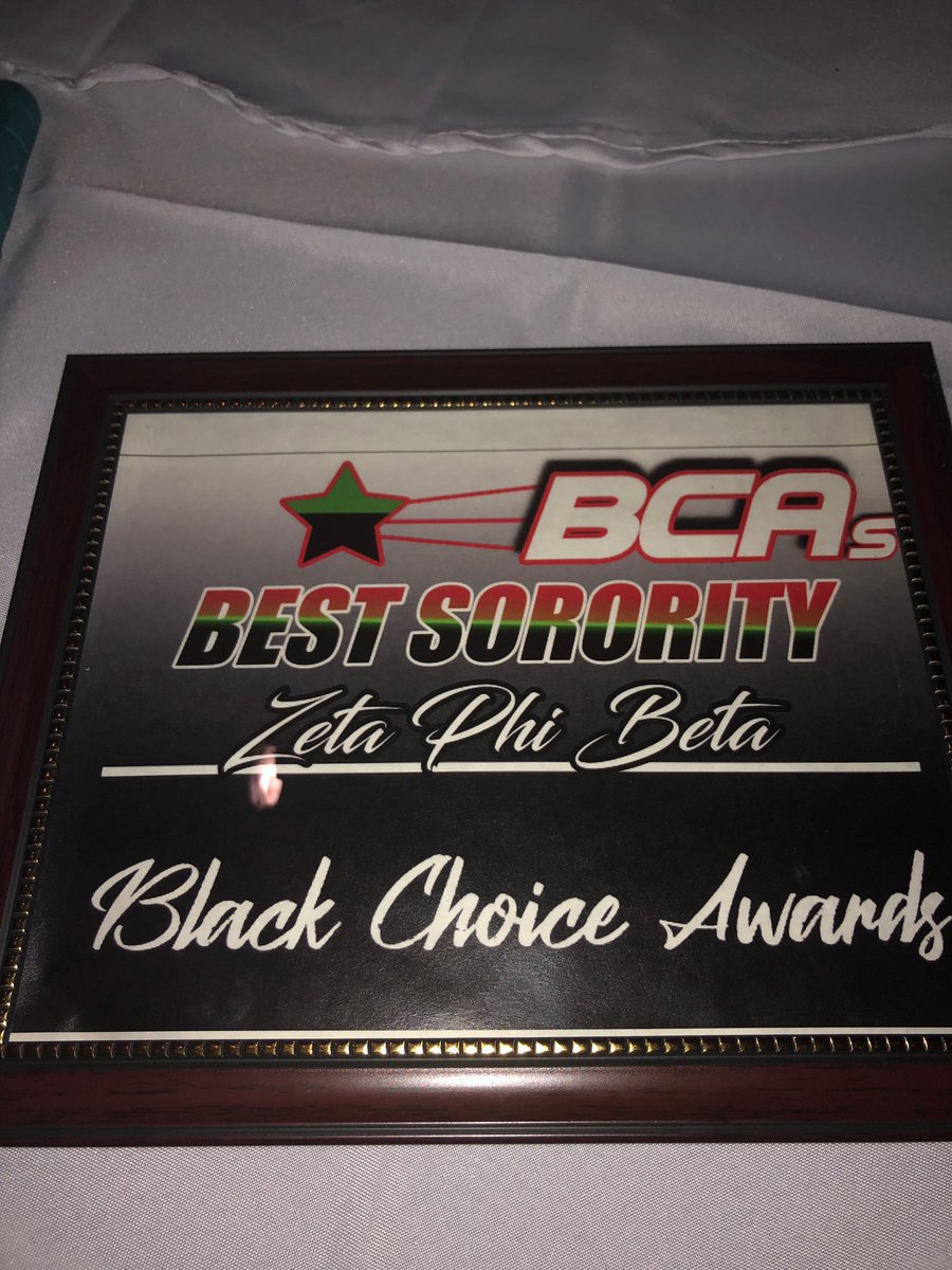 Thank you to everyone who voted for us for the Black Choice Awards. We are honored to have won Best Sorority! 🤗 We appreciate the endless amount of support we receive from the campus. 💙