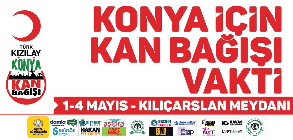 Arkadaşlar Ramazan ayı öncesi bu konu hepimiz için önem taşıyor. Hayat kurtarmak ve Kızılay’a destek olmak için elden ele yayalım lütfen.
#Konya #Kızılay