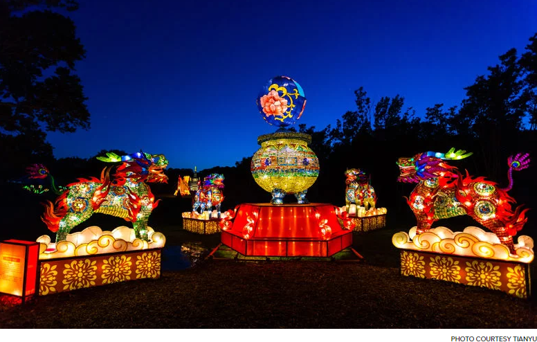 visitphilly's tweet photo. HAPPENING NOW: The enchanting Chinese Lantern Festival opens today, offering 29 brilliant new displays. Experience the magic May 1 through June 30. https://t.co/ezBcMcIRqL https://t.co/P2GXFuePy2